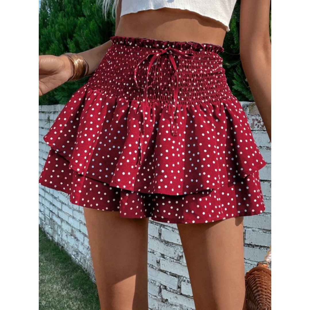 LUNINGNING™ – Falda-pantalón ligera de verano con fruncidos en capas