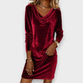 Scarlett - Vestido de terciopelo holgado