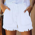 IMELDA™ – Shorts casuales de cintura con lazo y corte holgado