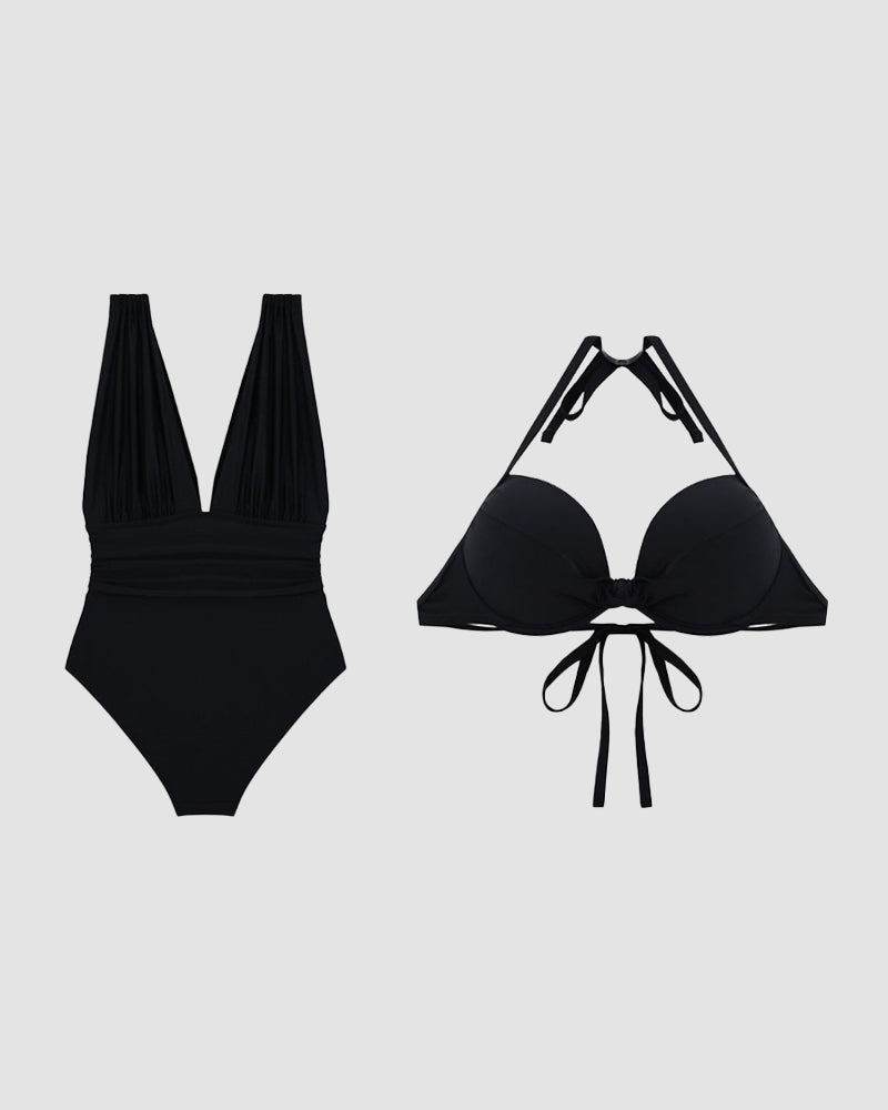 Karina | Traje de baño moldeador con efecto de control abdominal.