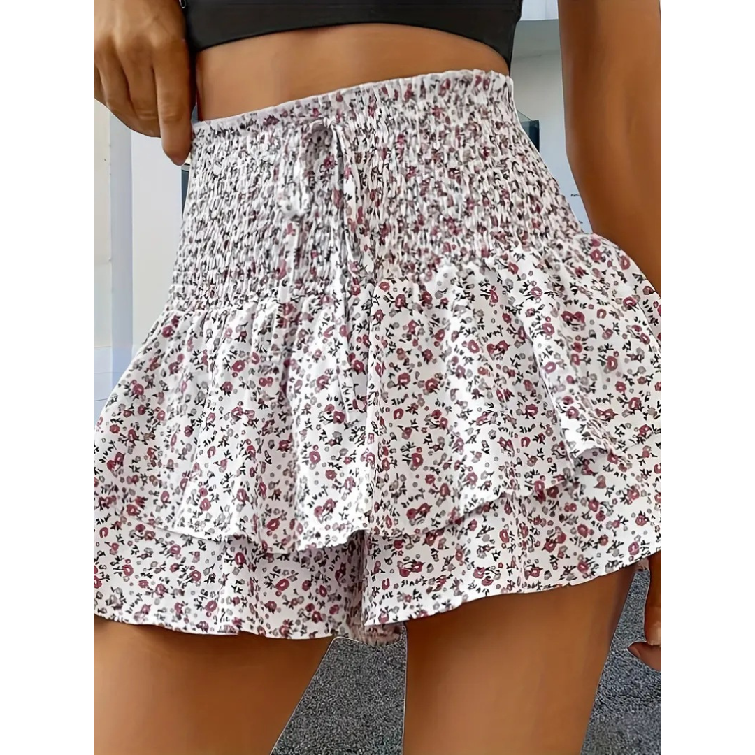 LUNINGNING™ – Falda-pantalón ligera de verano con fruncidos en capas