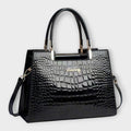 Olívia - Bolso brillante con patrón de piel de cocodrilo