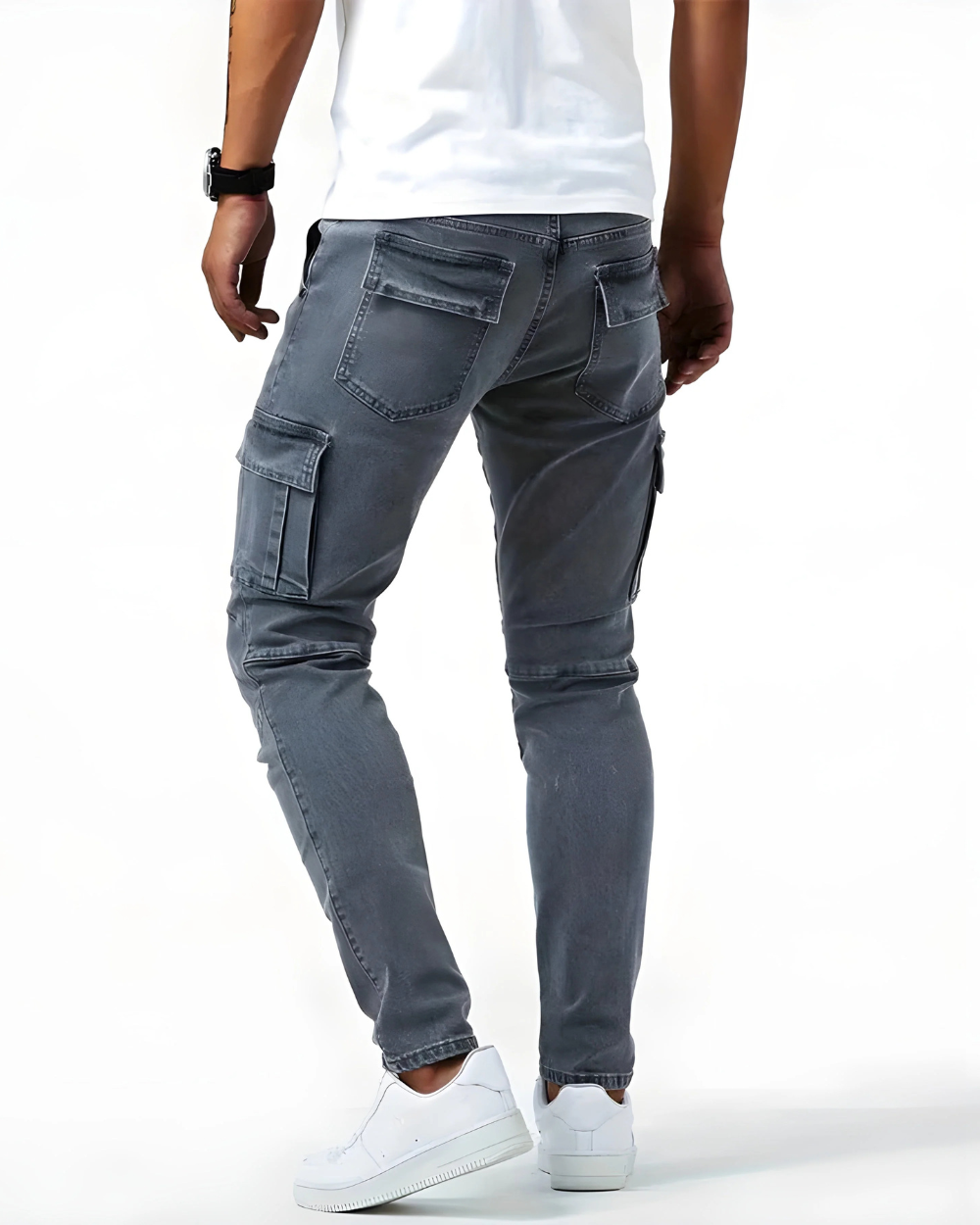 Martino™ | Pantalones cargo elasticizados Marino