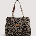 Lévrier – Bolsa de lona con estampado de leopardo