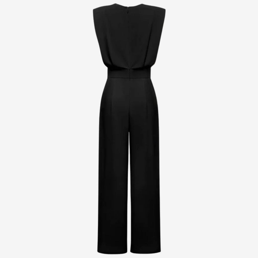 Ariia™ Jumpsuit palazzo con cintura entallada