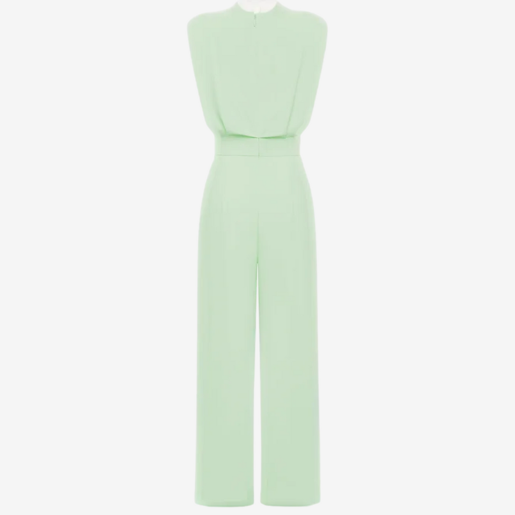 Ariia™ Jumpsuit palazzo con cintura entallada