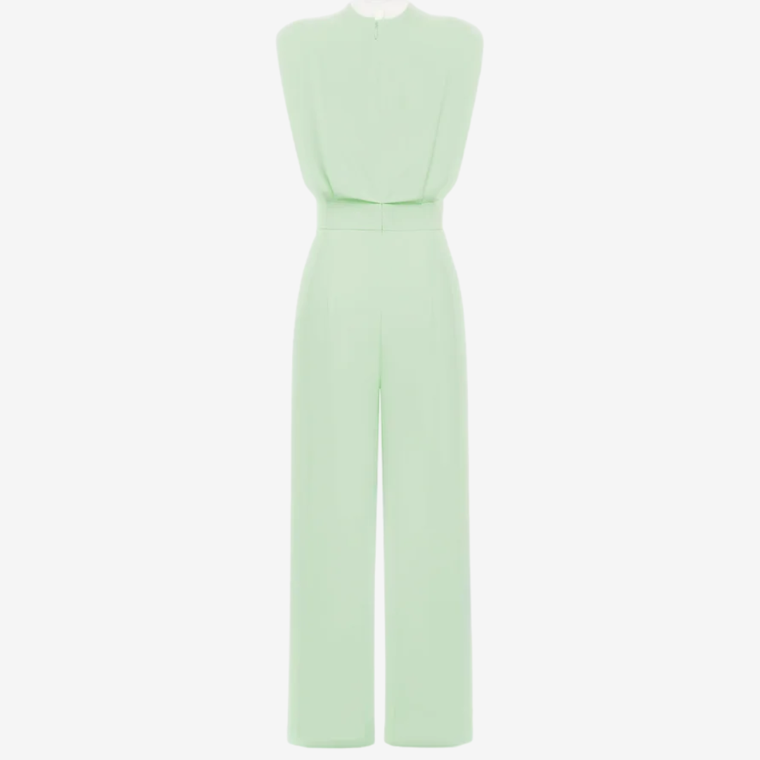 Ariia™ Jumpsuit palazzo con cintura entallada