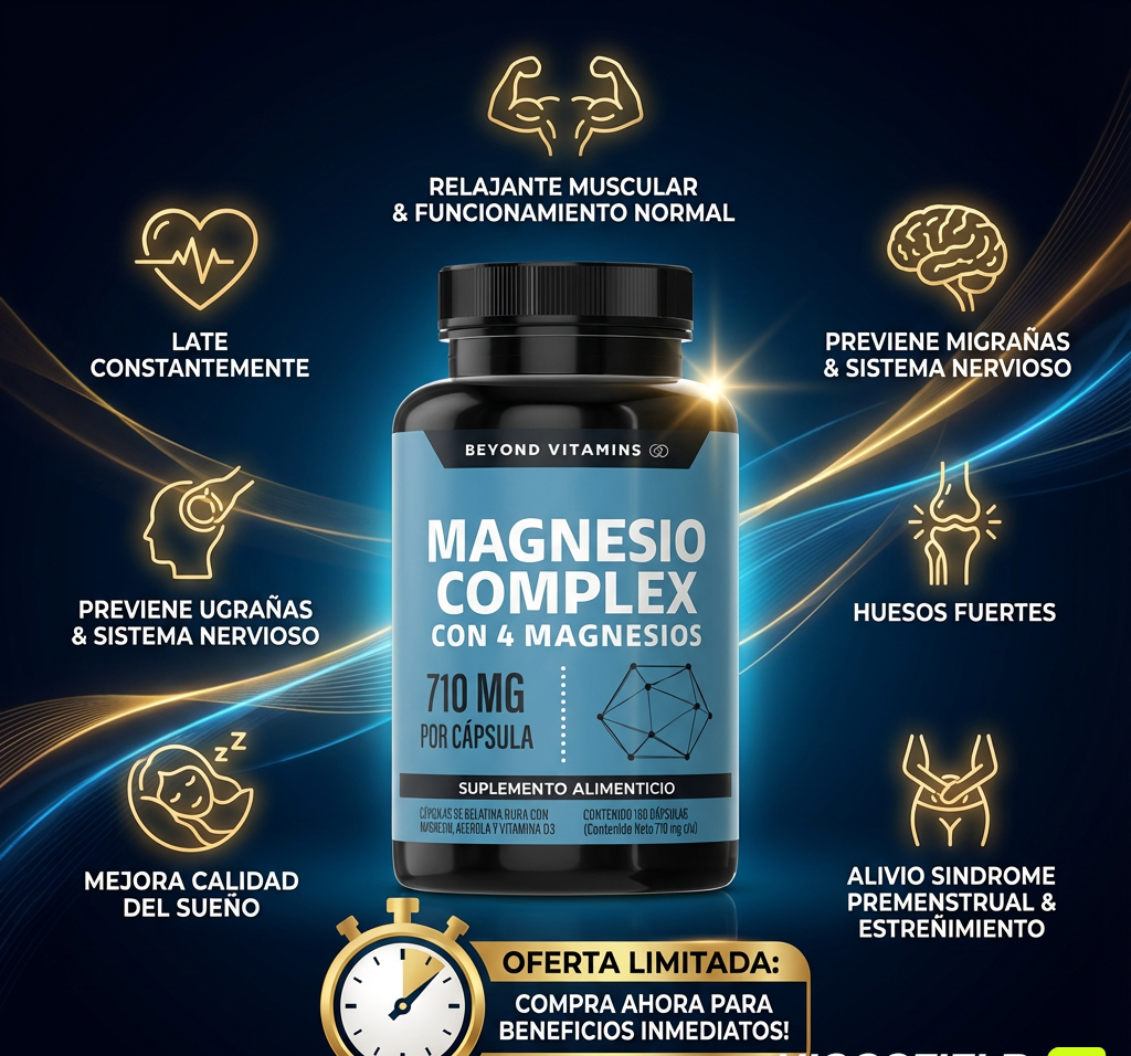 Suplemento Magnesio Complex 60 Capsulas