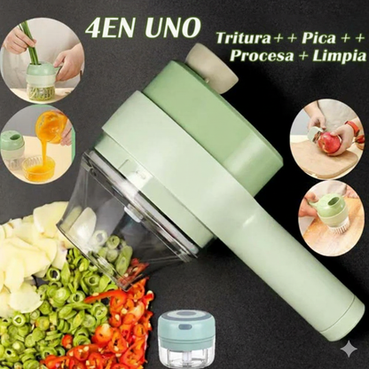 Procesador eléctrico de alimentos 4 en 1