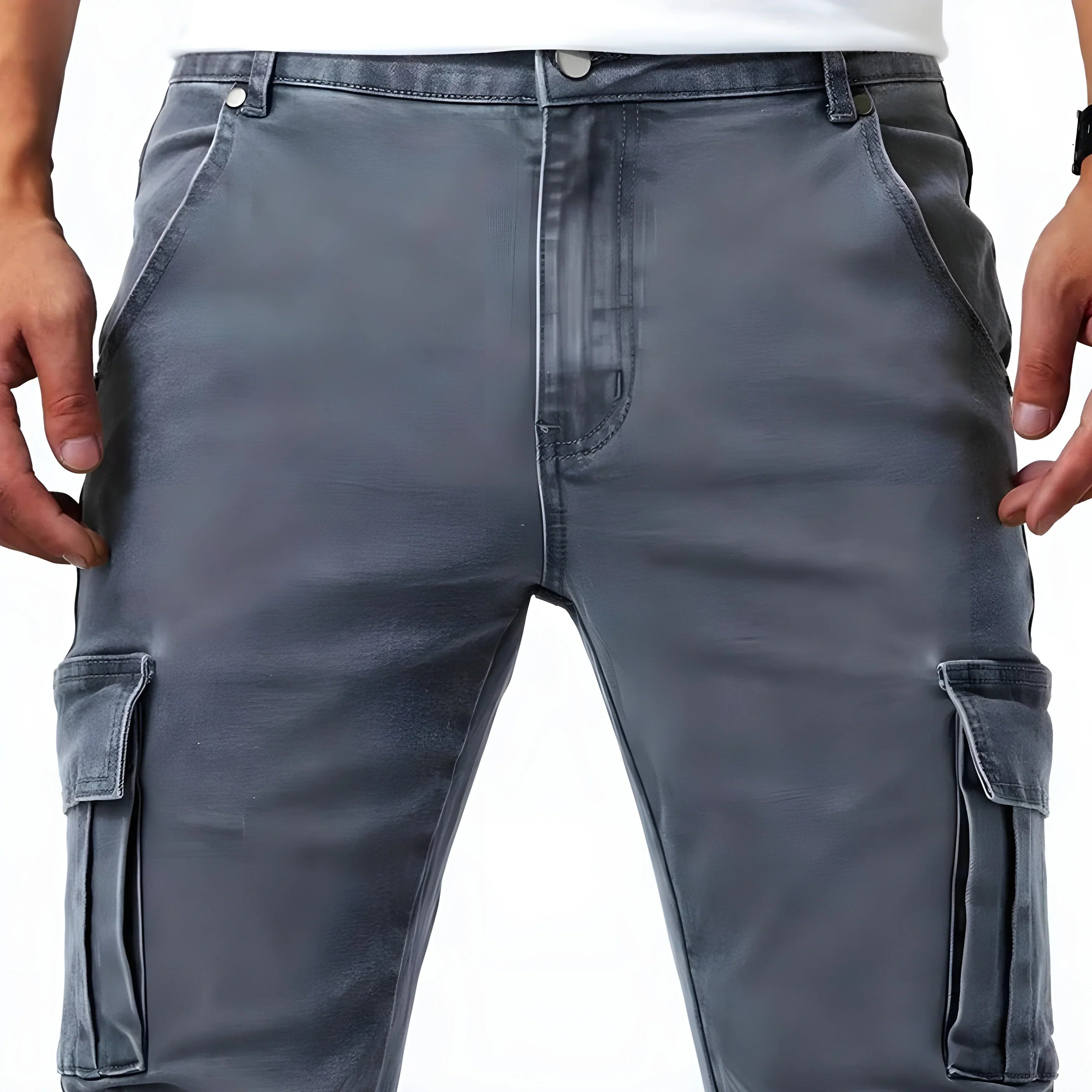 Martino™ | Pantalones cargo elasticizados Marino