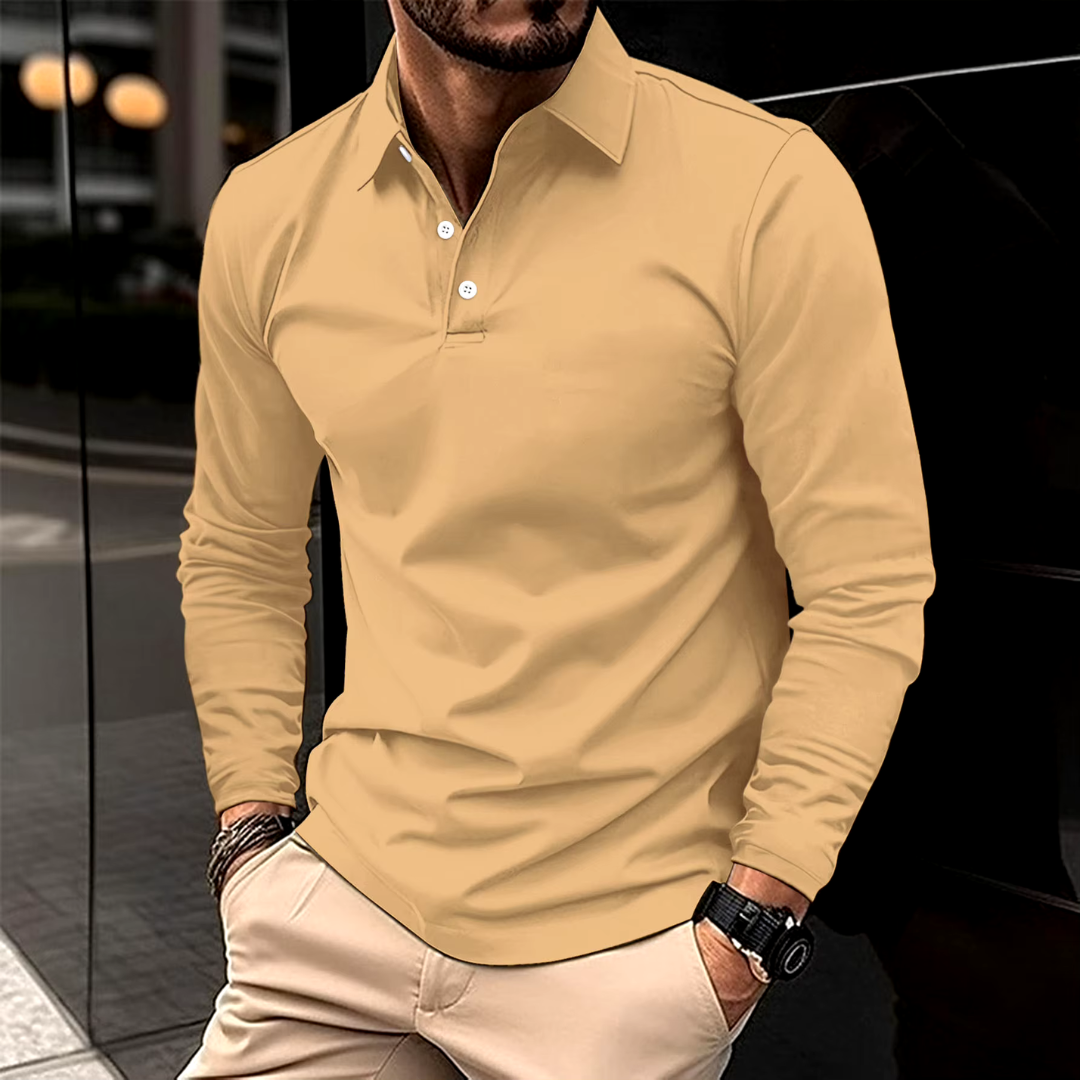 Ethan™ | Polo Casual de Manga Larga