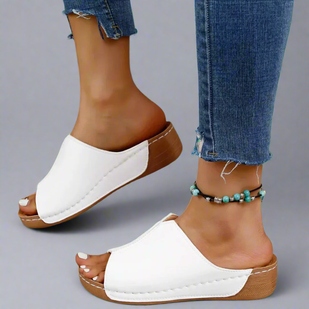 Noemi | Sandalias de cuña hechas a mano con materiales de primera calidad