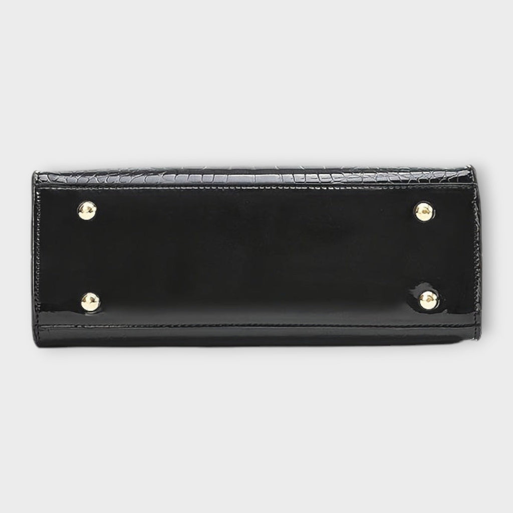 Olívia - Bolso brillante con patrón de piel de cocodrilo